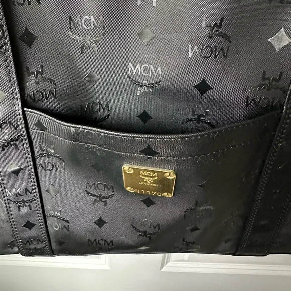 MCM Black Tote Shopper Vintage